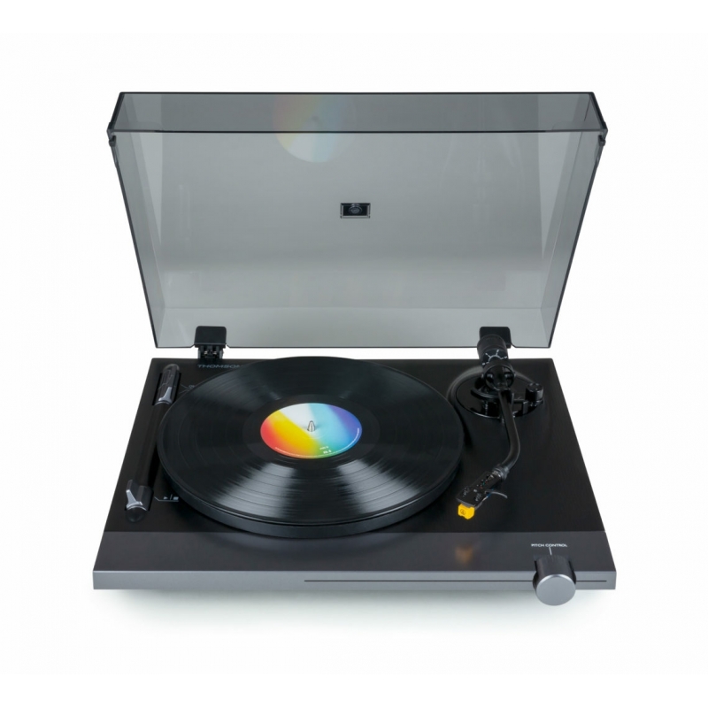 Thomson TT700 Tourne-disque entraîné par courroie Noir, Transparent Automatique
