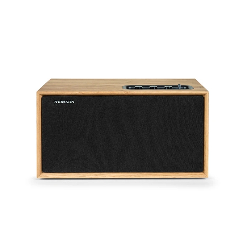 Thomson WS502 sistema de audio para el hogar Microcadena de música para uso doméstico Negro, Madera