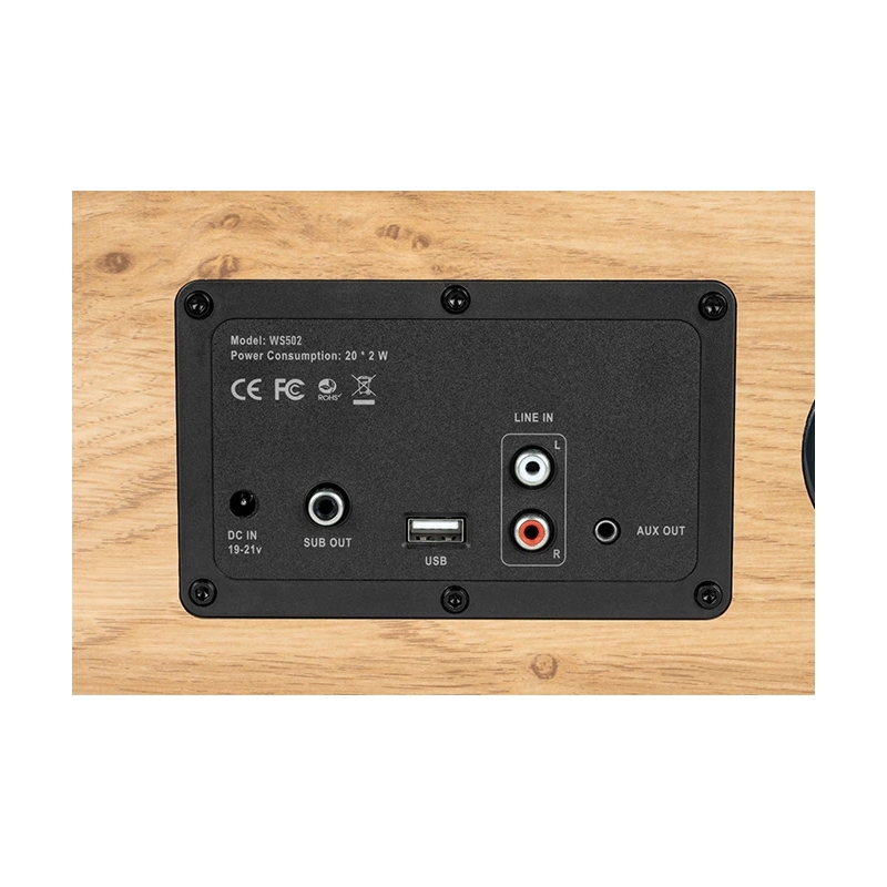 Thomson WS502 home audio system Home audio micro system Black, Wood