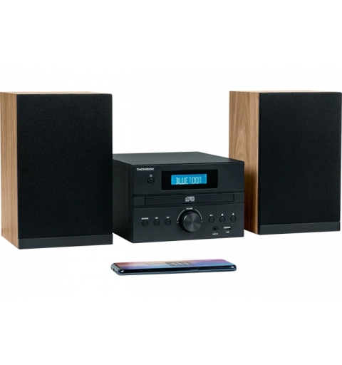 Thomson MIC122BT Microsistema audio per la casa 10 W Nero, Argento