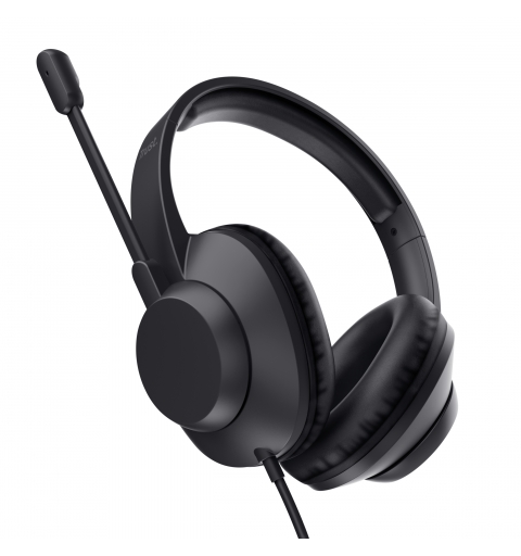 Trust Ayda Max USB Headset Wired Head-band Office Call center USB Type-C USB Type-A Black