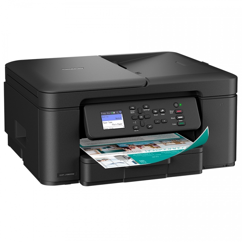 Compact Inkjet Printers Brother 3-in-1 Compact Wireless Inkjet Printer DCP-J1360DW