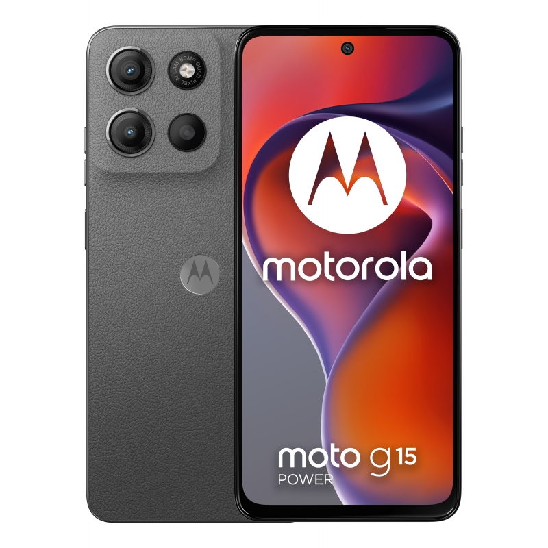 Motorola moto g15 power 17,1 cm (6.72") Double SIM Android 15 4G USB Type-C 8 Go 512 Go 6000 mAh Gris