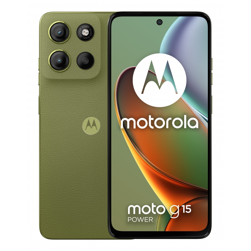 Motorola moto g15 power 17,1 cm (6.72") Double SIM Android 15 4G USB Type-C 8 Go 512 Go 6000 mAh Vert