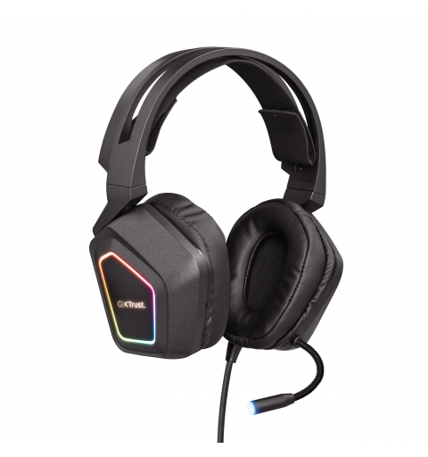 Trust GXT 450 Blizz RGB 7.1 Surround Auriculares Alámbrico Diadema Juego USB tipo A Negro