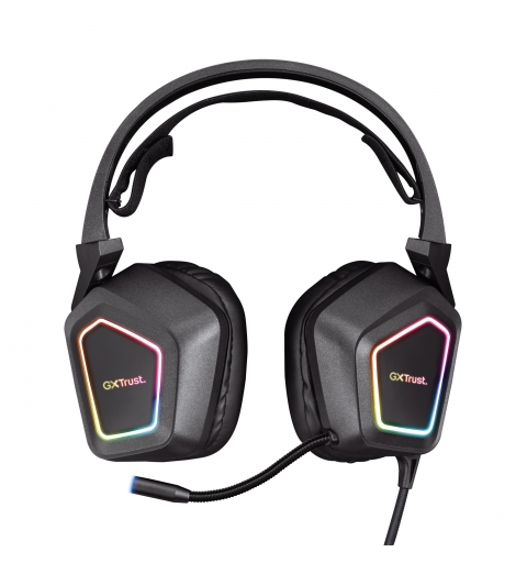 Trust GXT 450 Blizz RGB 7.1 Surround Auriculares Alámbrico Diadema Juego USB tipo A Negro