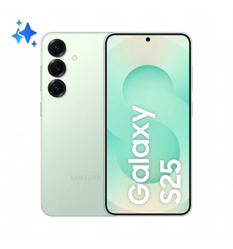 Samsung Galaxy S25 15,8 cm (6.2") Double SIM Android 15 5G USB Type-C 12 Go 128 Go 4000 mAh Couleur menthe