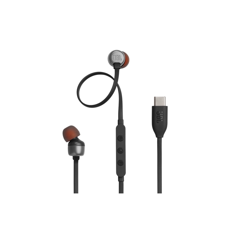 JBL Tune 310C Headset Wired In-ear Calls Music USB Type-C Black