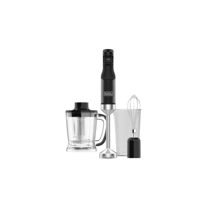 Black & Decker BXHBA1501E Batidora de inmersión 1500 W Negro, Transparente