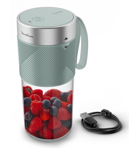Moulinex Lightmix LM1C0410 Mixer 0,3 l Tragbarer Mixer Grau, Edelstahl, Transparent