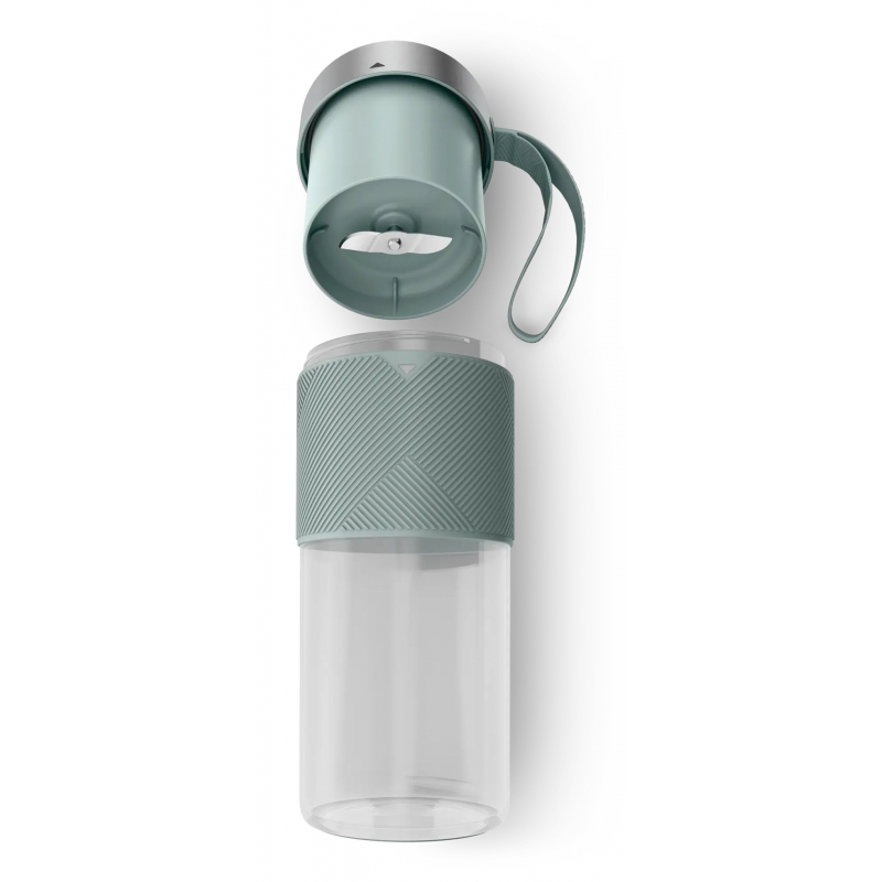 Moulinex Lightmix LM1C0410 blender 0.3 L Portable blender Grey, Stainless steel, Transparent
