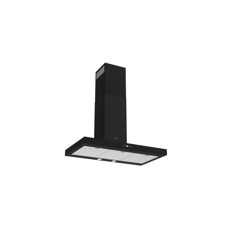 Silverline 3170 Cappa aspirante a parete Nero 647 m³ h