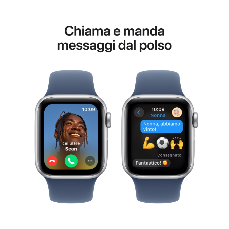 Apple Watch SE OLED 40 mm Digital 324 x 394 Pixeles Pantalla táctil Plata Wifi GPS (satélite)