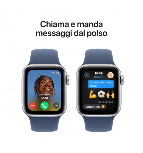 Apple Watch SE OLED 40 mm Digital 324 x 394 Pixeles Pantalla táctil Plata Wifi GPS (satélite)