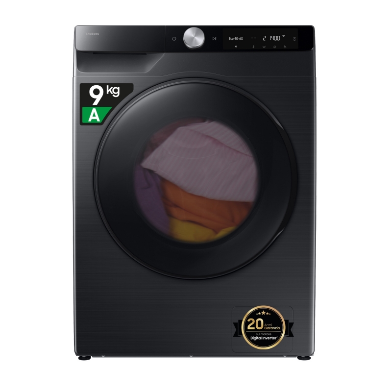 Samsung WD90DG6G94BB U3 lavadora-secadora Independiente Carga frontal Negro E