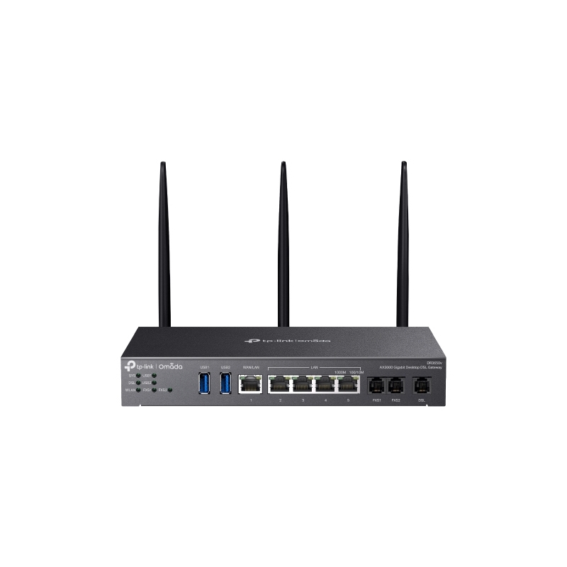 TP-Link Omada AX3000 WLAN-Router Gigabit Ethernet Dual-Band (2,4 GHz 5 GHz) Schwarz