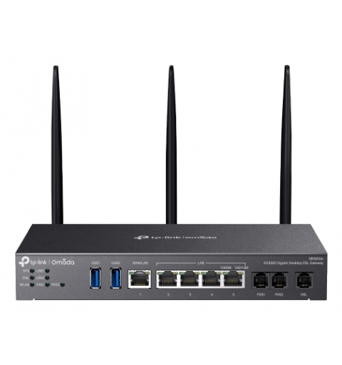 TP-Link Omada AX3000 WLAN-Router Gigabit Ethernet Dual-Band (2,4 GHz 5 GHz) Schwarz