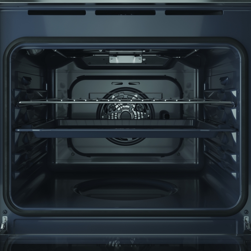 Indesit IO 2350H X 66 L Black, Stainless steel