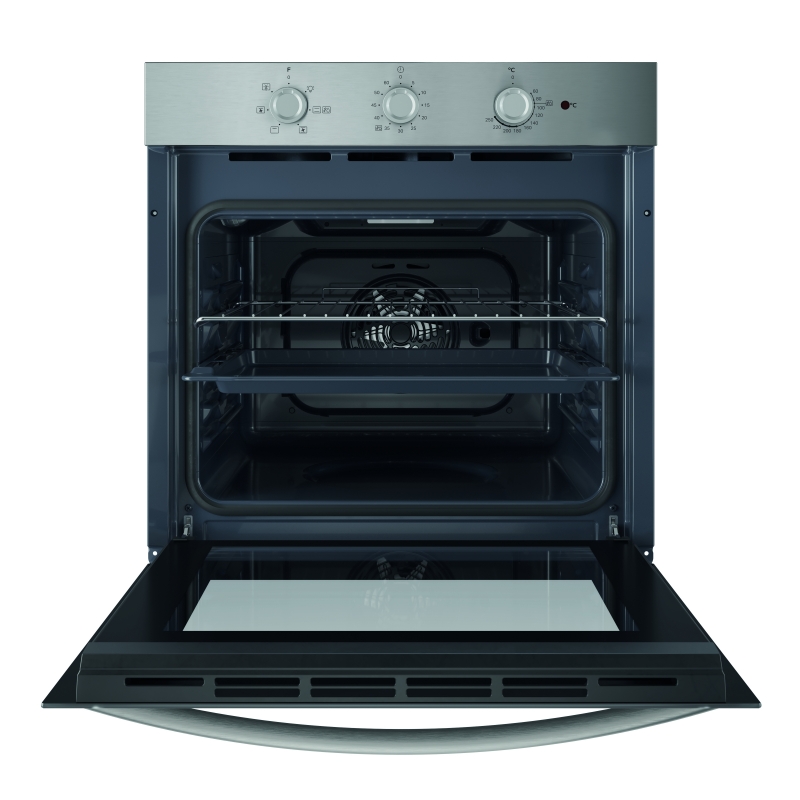 Indesit IO 2350H X 66 L Black, Stainless steel