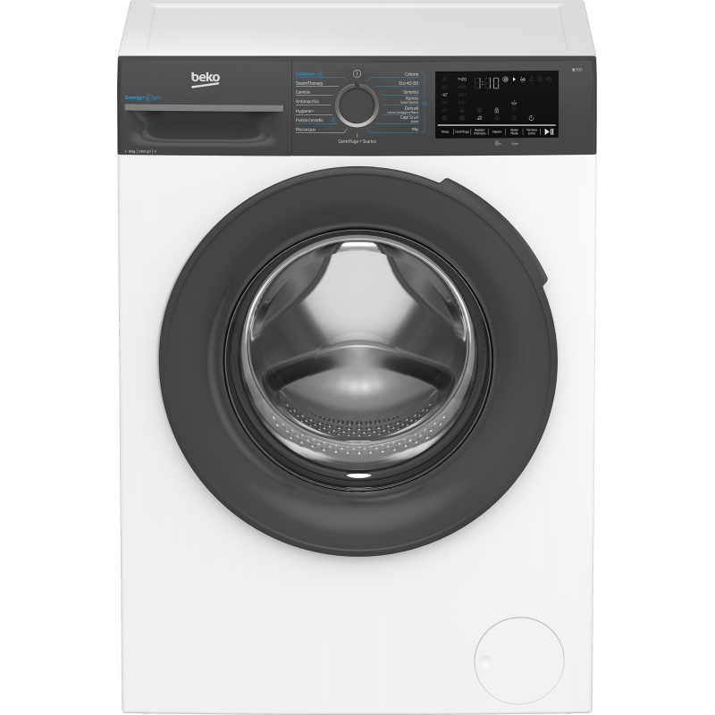 Beko b300 BMEUWU4841A Waschmaschine Frontlader 8 kg 1400 RPM Schwarz, Weiß