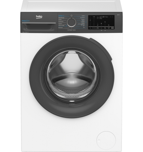 Beko b300 BMEUWU4841A washing machine Front-load 8 kg 1400 RPM Black, White