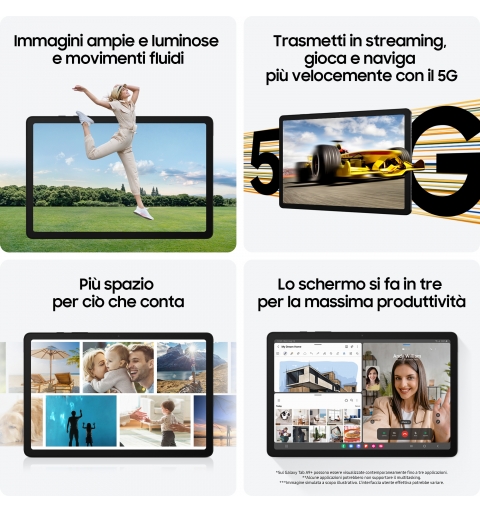 Samsung Galaxy Tab A9+ SM-X210RZAPEUE tablet Qualcomm Snapdragon 256 GB 27,9 cm (11") 8 GB Wi-Fi 5 (802.11ac) Android 13 Grafite