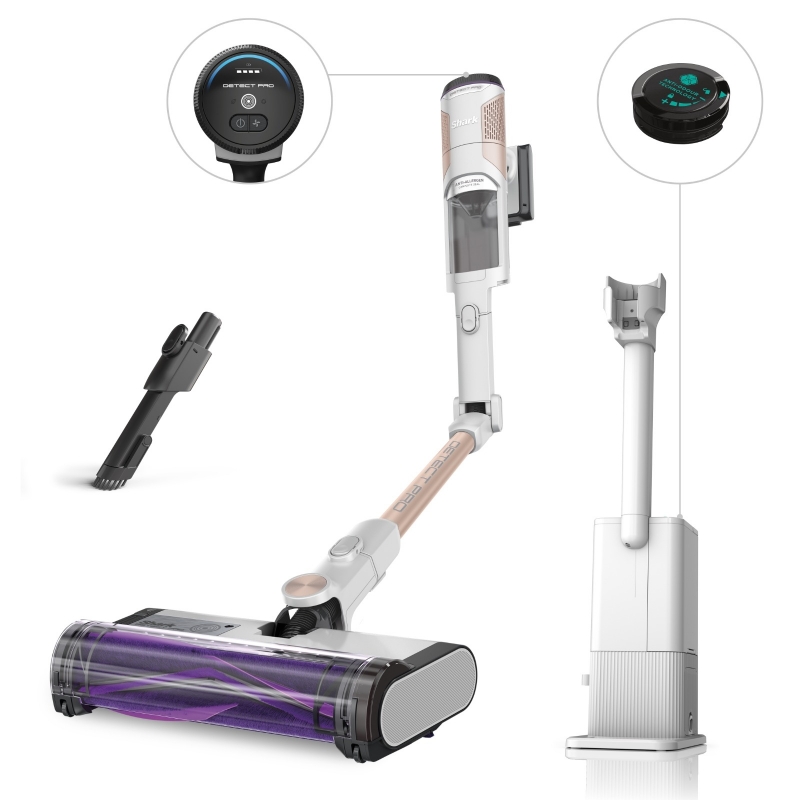 Shark IW3611EU stick vacuum electric broom Battery Dry HEPA Bagless 0.42 L 75 W Blue, White 2.5 Ah