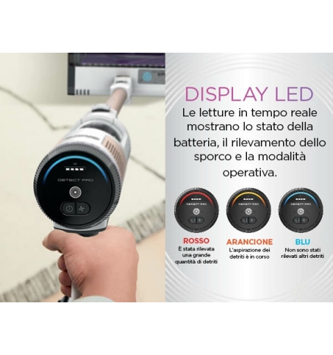 Shark IW3611EU aspiradora de pie y escoba eléctrica Aspiradora escoba Batería Secar HEPA Sin bolsa 0,42 L 75 W Azul, Blanco 2,5