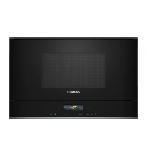 Siemens iQ700 BF722L1B1 microondas Negro Solo microondas Integrado 21 L 900 W