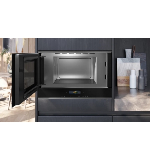 Siemens iQ700 BF722L1B1 microondas Negro Solo microondas Integrado 21 L 900 W