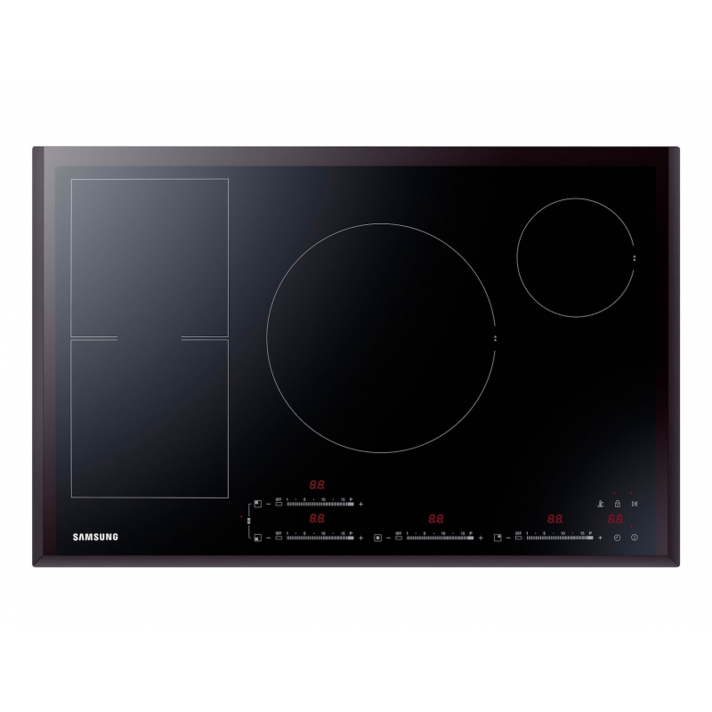 Samsung NZ84F7NC6AB Noir Intégré 80 cm Plaque avec zone à induction 4 zone(s)