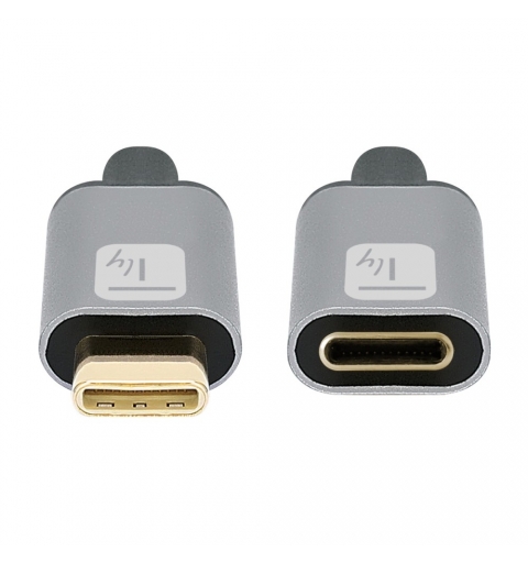 Techly Cavo prolunga USB 3.2 Gen 2 USB-C M F 1m Nero