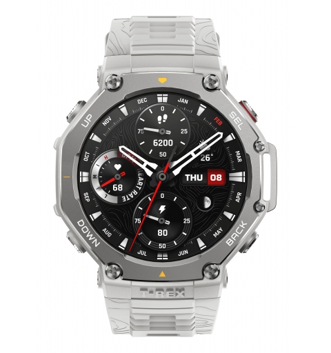 Amazfit T-Rex 3 3,81 cm (1.5") AMOLED Digital 480 x 480 Pixel Touchscreen Edelstahl GPS