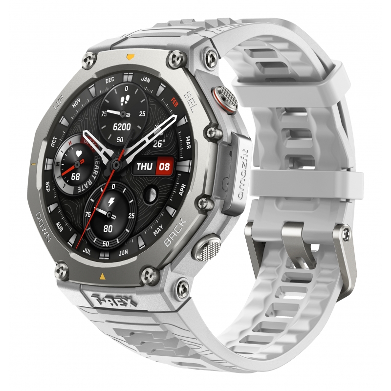 Amazfit T-Rex 3 3.81 cm (1.5") AMOLED Digital 480 x 480 pixels Touchscreen Stainless steel GPS (satellite)