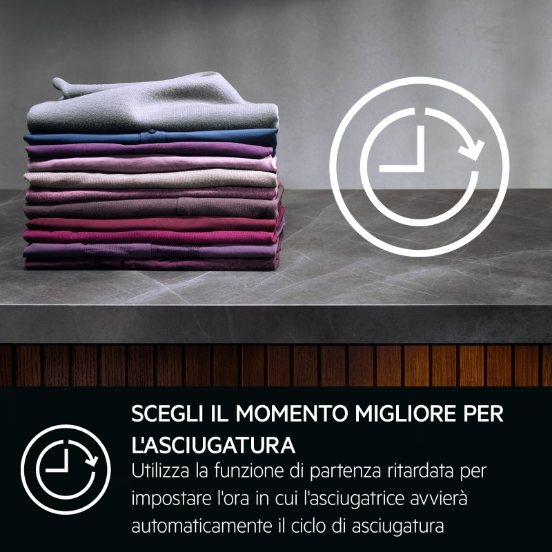 AEG Series 8000 TR8GK82W sèche-linge Pose libre Charge avant 8 kg Blanc
