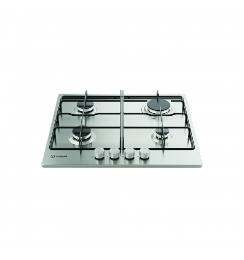 Indesit THP 642 IX I 1 piano gas inox 60cm 4 fuochi griglie smaltate