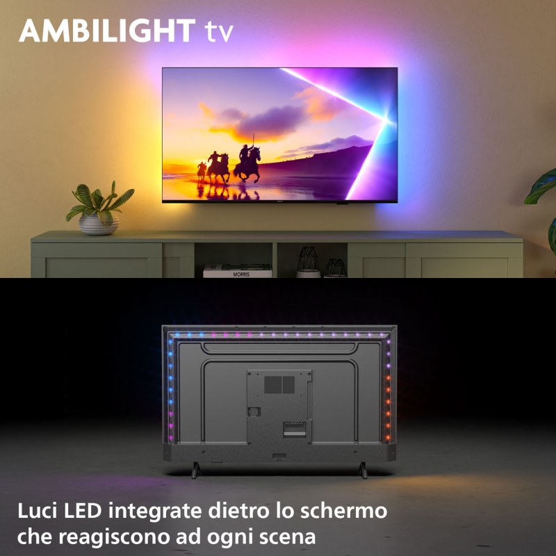 Philips Ambilight TV 43PUS8510 4K UHD QLED 108cm 43" Smart TV Dolby Atmos Titan OS