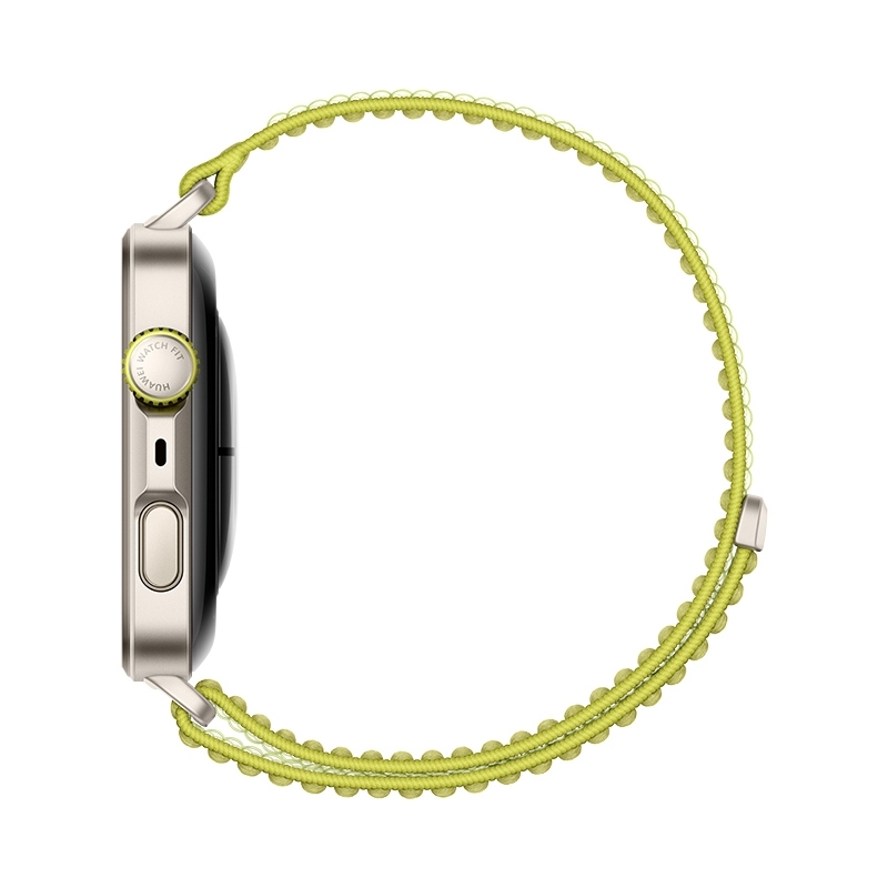 Huawei WATCH FIT 4 Pro, vetro zaffiro, cassa in titanio e cinturino verde. Fino a 10 giorni di autonomia e compatibile con iOS