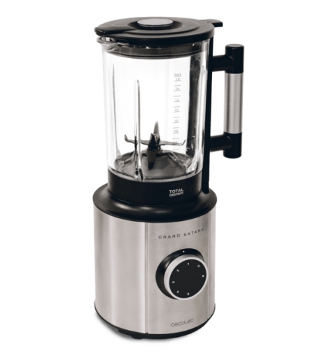 Cecotec 03984 Mixer Tischplatten-Mixer 1800 W Schwarz, Edelstahl, Transparent