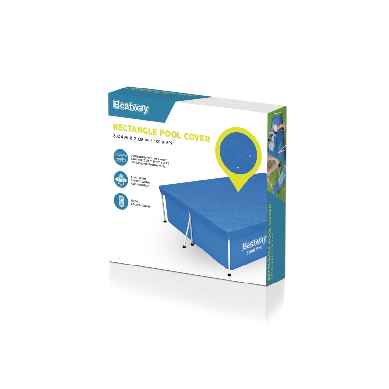 Bestway 58106 24 Poolabdeckung Pool-Sicherheitsabdeckung
