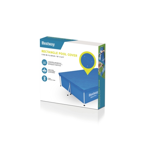 Bestway 58106 24 Poolabdeckung Pool-Sicherheitsabdeckung
