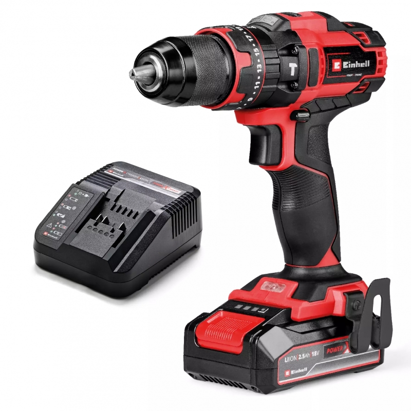Einhell TE-CD 18 44 Li-i 24000 Giri min 1,59 kg Nero, Rosso