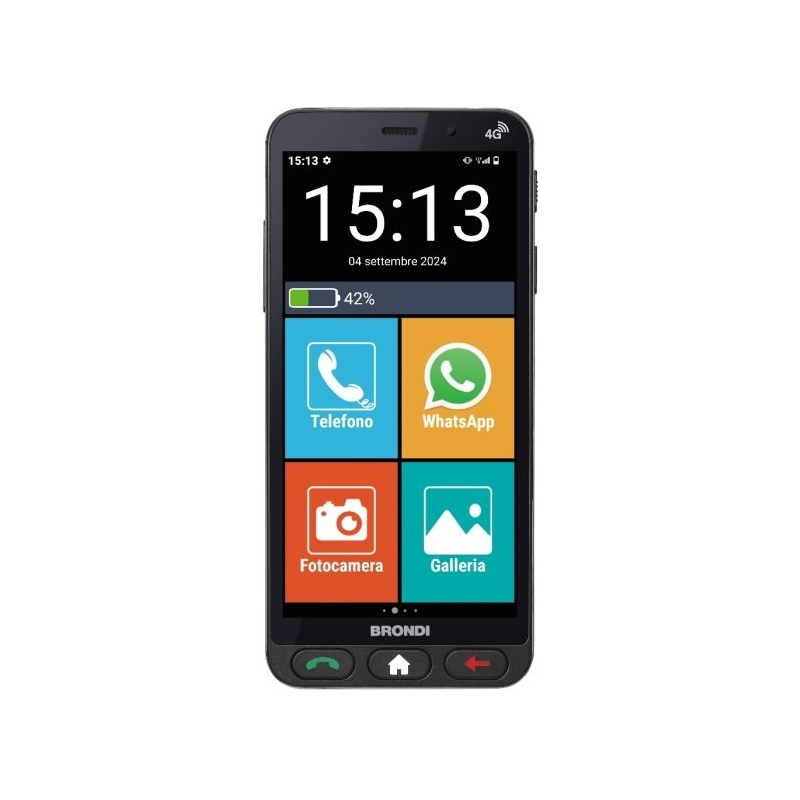 Brondi AMICO VERO 4G 14,5 cm (5.7") Dual-SIM Android 14 3 GB 32 GB 2800 mAh Schwarz