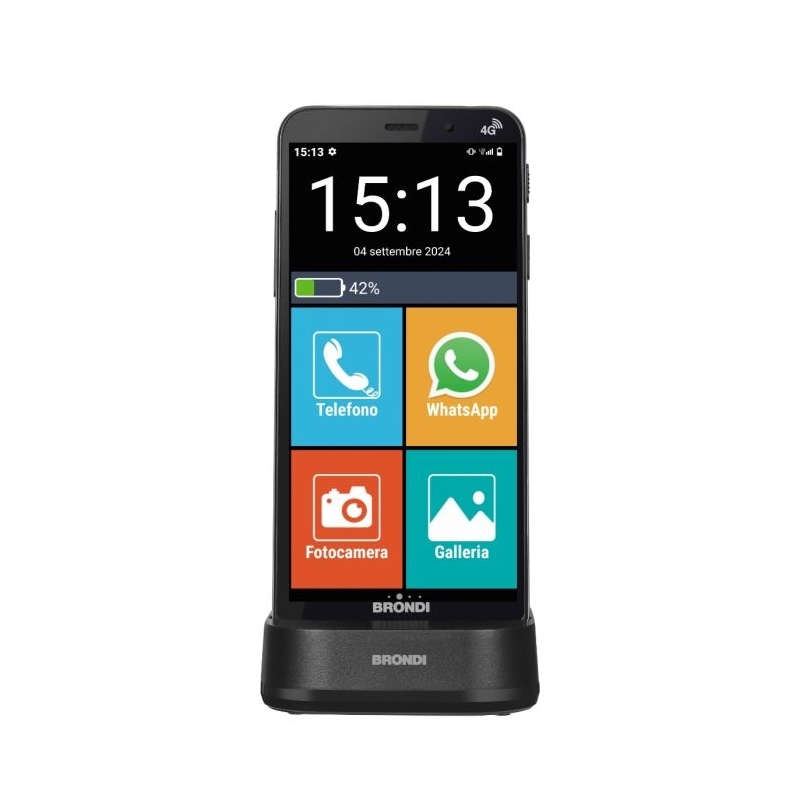 Brondi AMICO VERO 4G 14,5 cm (5.7") Dual-SIM Android 14 3 GB 32 GB 2800 mAh Schwarz