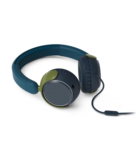 Philips TAK2000CT 00 cuffia e auricolare Cuffie Cablato A Padiglione Musica e Chiamate USB tipo-C Blu, Verde, Grigio