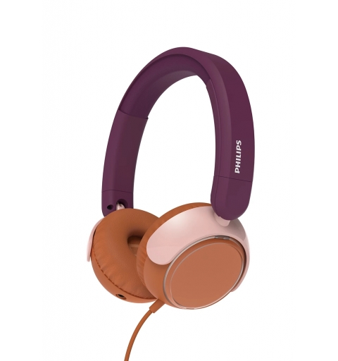 Philips TAK2000MP 00 cuffia e auricolare Cuffie Cablato A Padiglione Musica e Chiamate USB tipo-C Arancione, Viola, Rosa