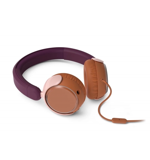 Philips TAK2000MP 00 cuffia e auricolare Cuffie Cablato A Padiglione Musica e Chiamate USB tipo-C Arancione, Viola, Rosa
