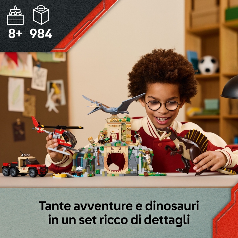 LEGO Missione aerea con Spinosauro e Quetzalcoatlus