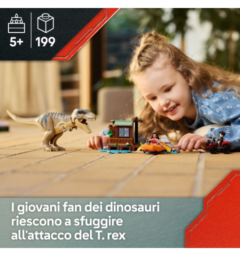 LEGO Fuga sul fiume dal T. rex