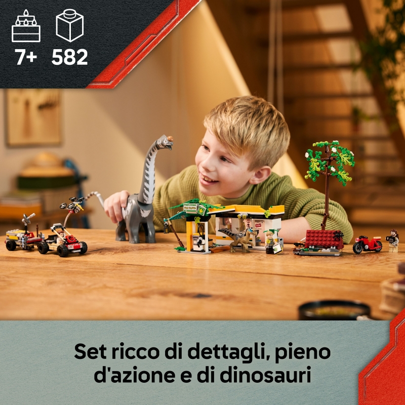 LEGO Misión de Seguimiento Raptor y Titanosaurus